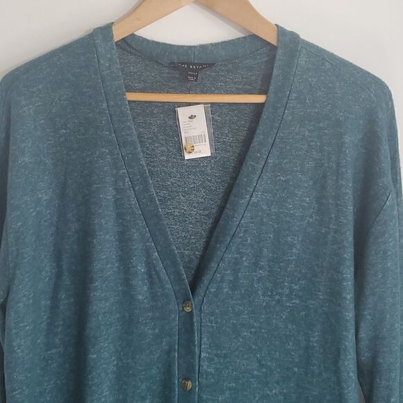 Lane Bryant Button Up Cardigan Long Line Size 10/12 NWT - Picture 2 of 9